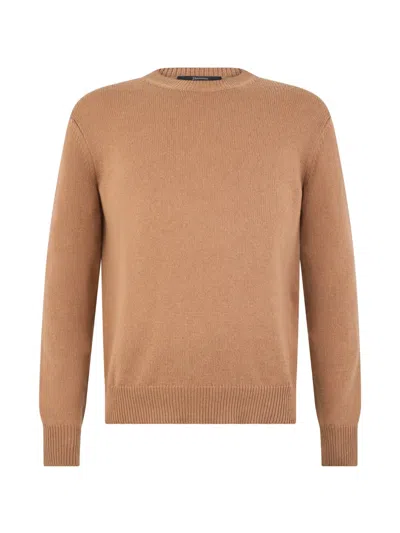 Herno Crew-neck Sweater In Neutral