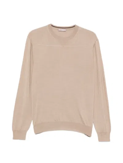 Herno Crew-neck Sweater In Transparent