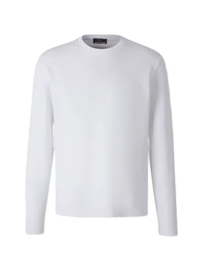 Herno Long Sleeve Crew Neck Knit Top In Multi