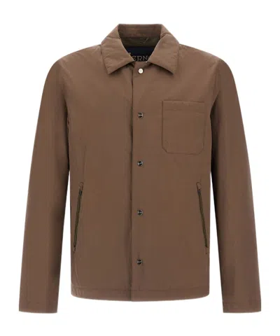 HERNO HERNO CRINKLED SHACKET