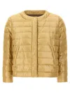 Herno Crio Casual Jackets And Parka Gold In Gold
