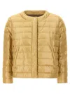 Herno Crio Casual Jackets And Parka Gold In Gold