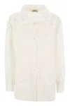 Herno Crochet-effect Shirt-cut Jacket