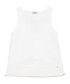 Herno Logo-plaque Cotton Tank Top In White