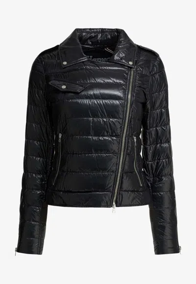 Herno Nylon Ultralight Bomber In Black