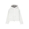 Herno Cropped Down Jacket With Design And Hood In White