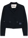 Herno Cropped Jacket In Blue