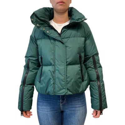 Herno Cropped Jacket In Verde In Green