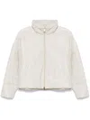 Herno Cropped Jacket In Neutrals