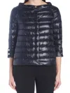 Herno Cropped Down Puffer Jacket In Black