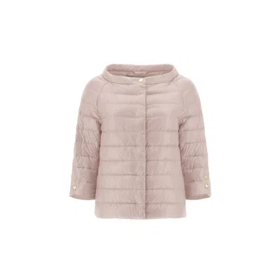 HERNO HERNOCROPPED SLEEVE DOWN JACKET