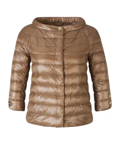 HERNO HERNO CROPPED SLEEVED DOWN JACKET