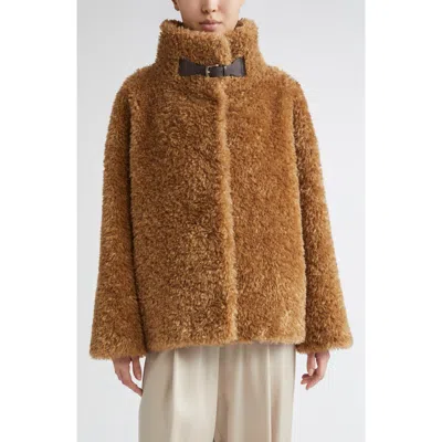 HERNO HERNO CURLY FAUX FUR JACKET