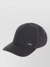 Herno Curved Brim Baseball Hat Structured Shape In Gray