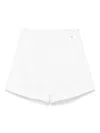 Herno Perforated Shorts With Geometric Shapes In White