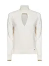 Herno Resort Wrap-effect Sweater In White
