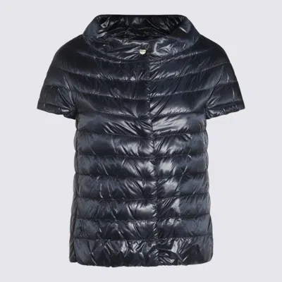 HERNO DARK BLUE DOWN JACKET
