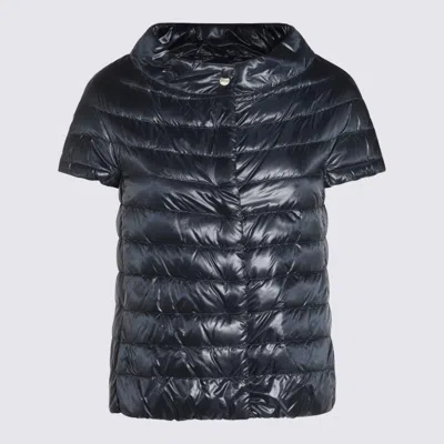 HERNO HERNO DARK BLUE DOWN JACKET