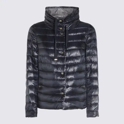 HERNO HERNO DARK BLUE DOWN JACKET