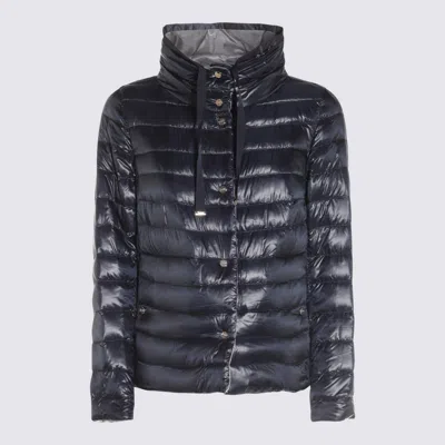HERNO DARK BLUE DOWN JACKET