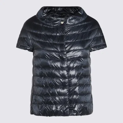 HERNO HERNO DARK BLUE DOWN JACKET