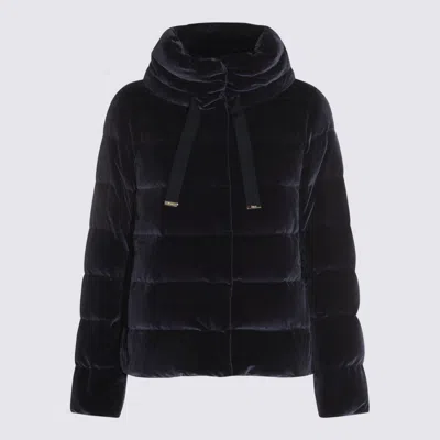 HERNO HERNO DARK BLUE DOWN JACKET