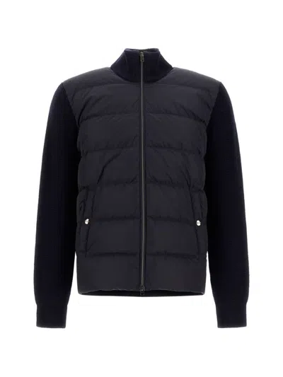 Herno Dark Blue  Padded Cardigan