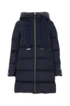 Herno Dark Blue Polyester Down Jacket In Newblu