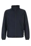 Herno Dark Blue Polyester Jacket In Blunavy