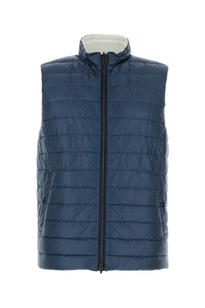 HERNO DARK BLUE REVERSIBLE JACKET