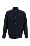 Herno Shirt-construction Jacket In Blue