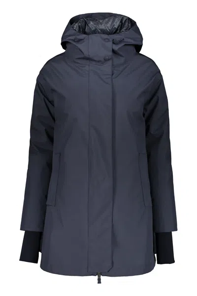 Herno Dark Blue Winter Jacket With Hood
