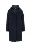 Herno Down Coat In New Modern Double And Nylon Ultralight In Blu