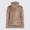 Herno Padded Jackets With Hood And Elastic Cuffs In Brown