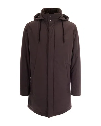 Herno Dark Brown Hood Jacket