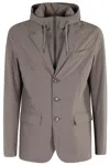 Herno Dark Dove Gray Jacket In Gray