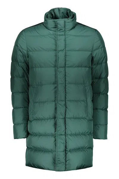 Herno Dark Green Down Jacket Modern And Minimalist