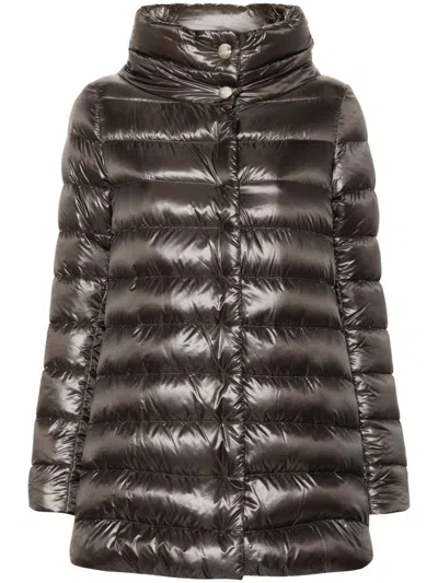 Herno Dark Grey 'amelia' A-shaped Down Jacket