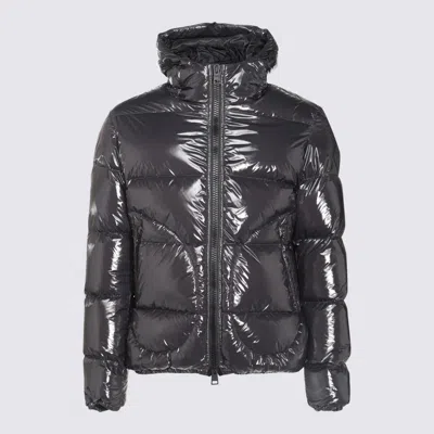 HERNO HERNO DARK GREY DOWN JACKET