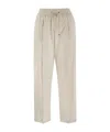 Herno Women's Light Stretch Nylon Trousers In Nude