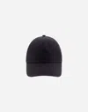 Herno Delon Baseball Cap In Blu Navy
