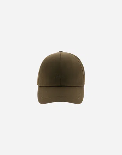 Herno Delon Baseball Cap In Burgundy