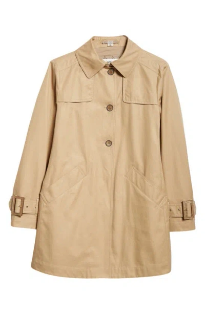 Herno Cotton Trench Jacket In Brown