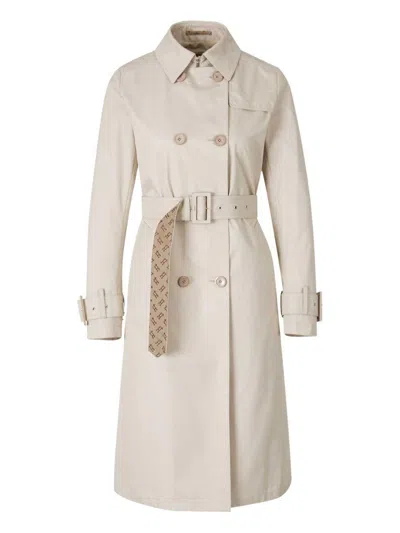 Herno Delon Detta Double Breast Trench Coat In Beige