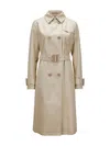 Herno Delon Detta Double Breast Trench Coat Clothing In Green
