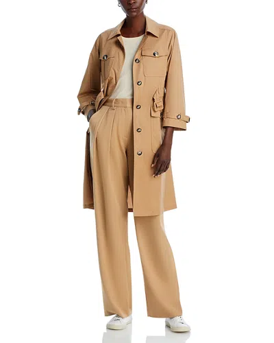 Herno Delon Monogram Trench Coat In Sabbia