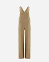 Herno Embroidered Delon Dungarees In Sand