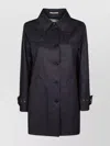 Herno Trench Coat With Belted Cuffs And Flap Pockets In Black