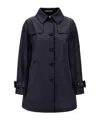 Herno Raincoat In Delon And Monogram In Blue