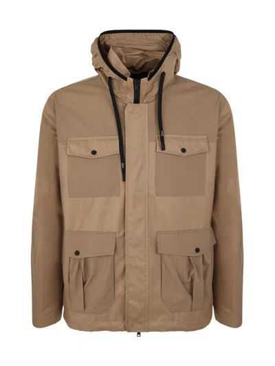 Herno Delon Urban Safari Field Jacket Clothing In Brown